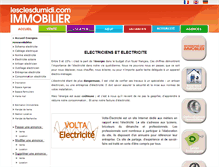 Tablet Screenshot of electricien-electricite.lesclesdumidi.com